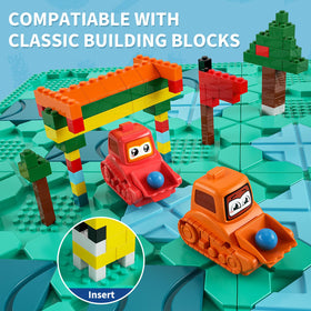 burgkidz logical road builder parent-child play strengthens bonds during family time