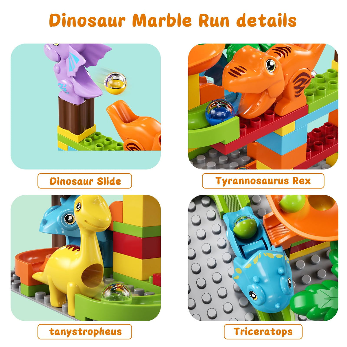 burgkidz marble run race track encourages hands-on exploration and timing skills.