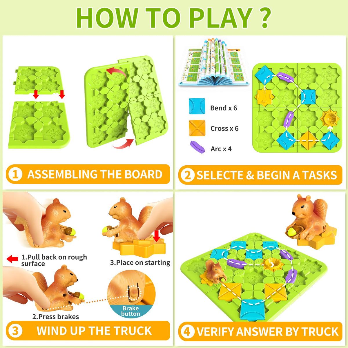 burgkidz maze-board pieces showcase route planning and spatial awareness in action