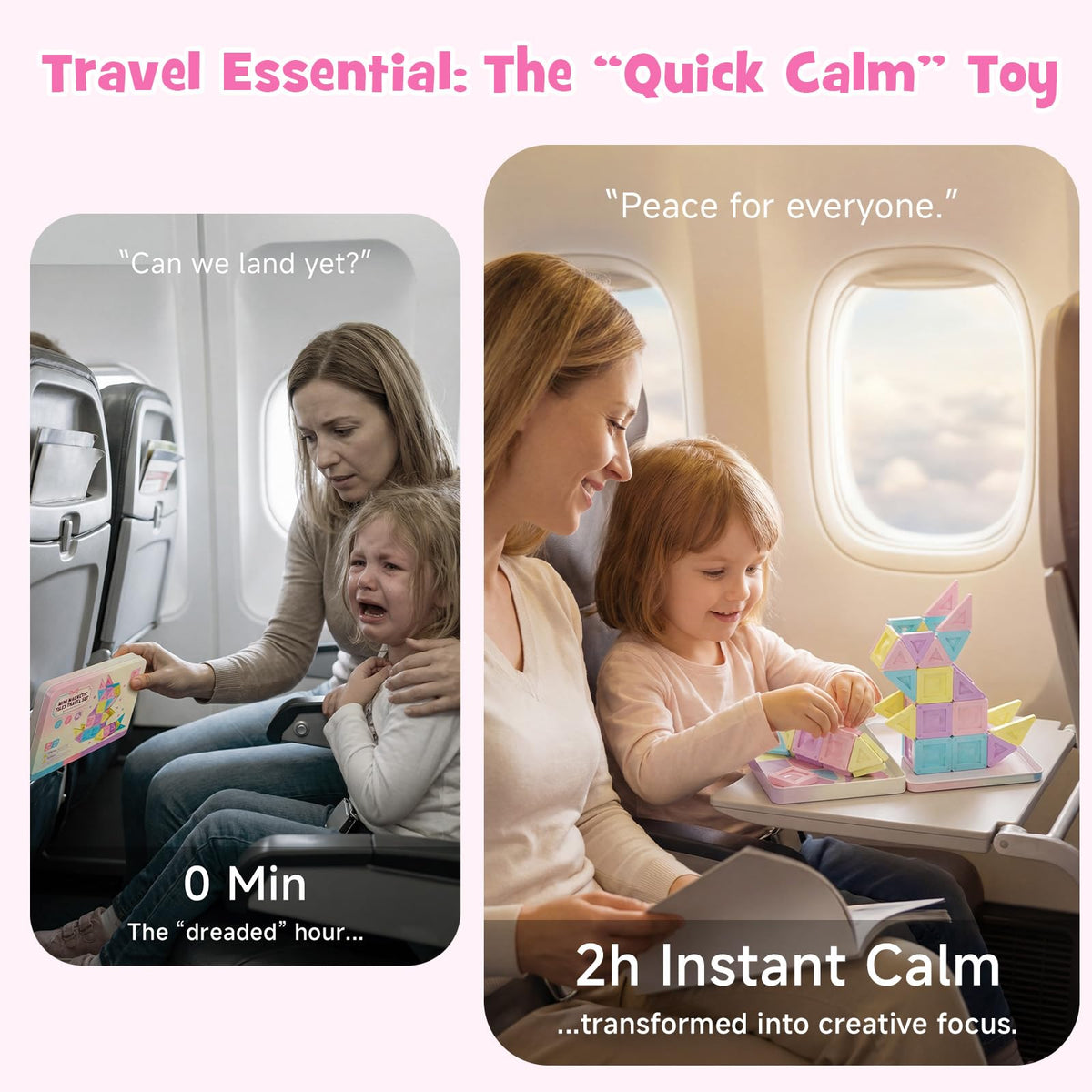 burgkidz pink tin opens to a magnetic base for quick setup on the go