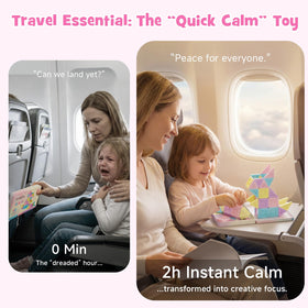burgkidz pink tin opens to a magnetic base for quick setup on the go