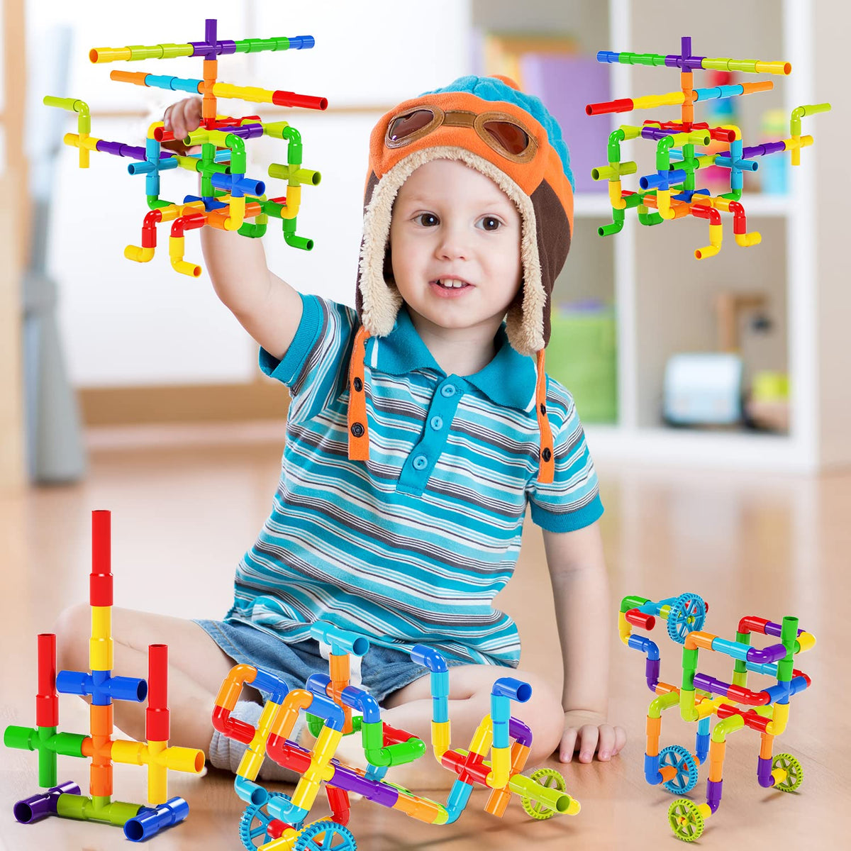 burgkidz storage box with easy-clip lid keeps kits organized and portable.