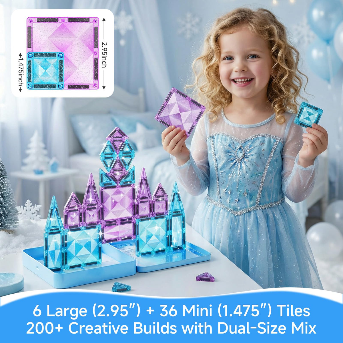 burgkidz gift-ready tin case for birthdays or holidays.