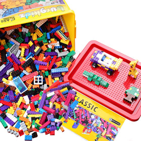 Burgkidz wheels and axles included for moving builds and interactive play