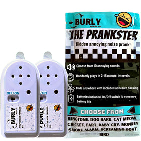 Burly Effects Hidden Noise Maker close-up shows compact design for discreet pranks.