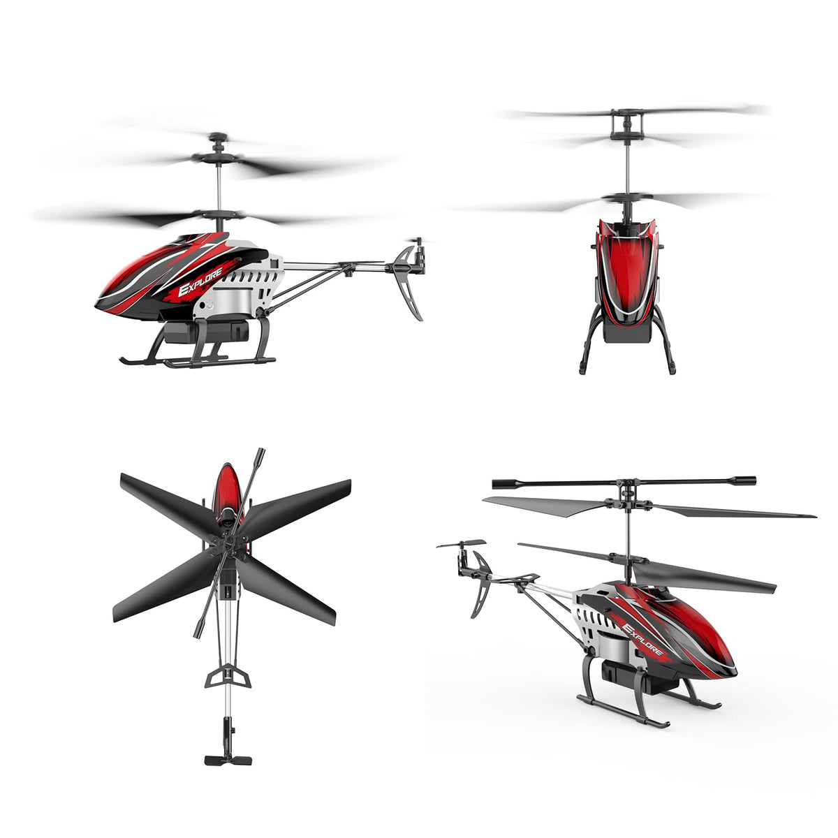BUSSGO RC helicopter 2-4GHz remote offers dependable, interference-free control.