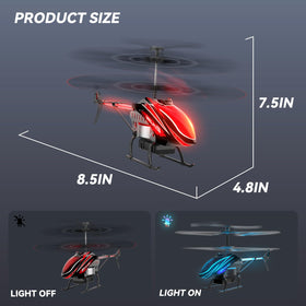 BUSSGO RC helicopter alloy structure protects internal components during bumps.