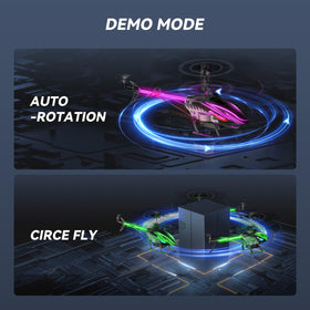 BUSSGO RC helicopter durable PVC body cushions crashes during play.