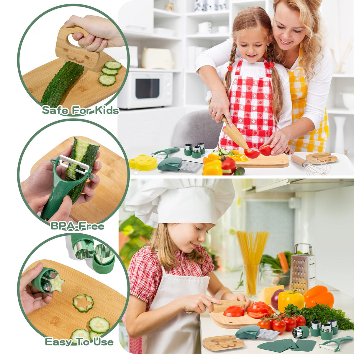 Busy Edition vegetable knife ideal for kid-friendly chopping and meals.