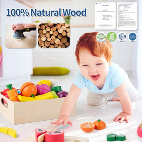 Busy edition velcro fruits to boost color recognition and motor skills