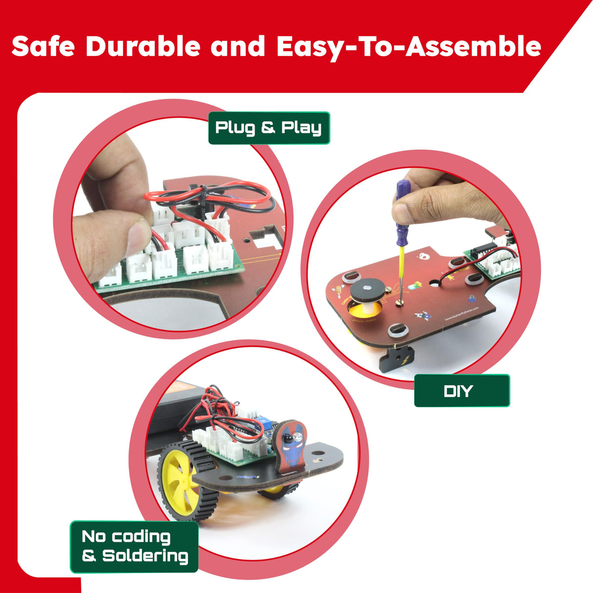 Butterfly EduFields durable parts kit supports extended play and learning