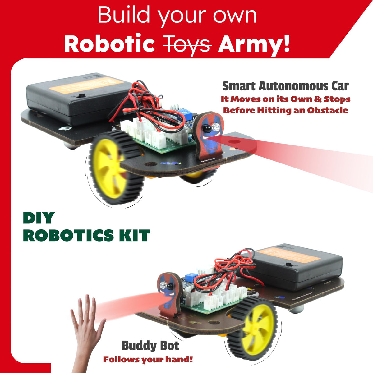 Butterfly EduFields robot kit kid assembling parts promotes practical skills