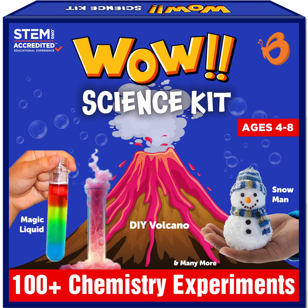 Butterfly EduFields Wow Science Kit box opened, inviting kids to start hands-on experiments