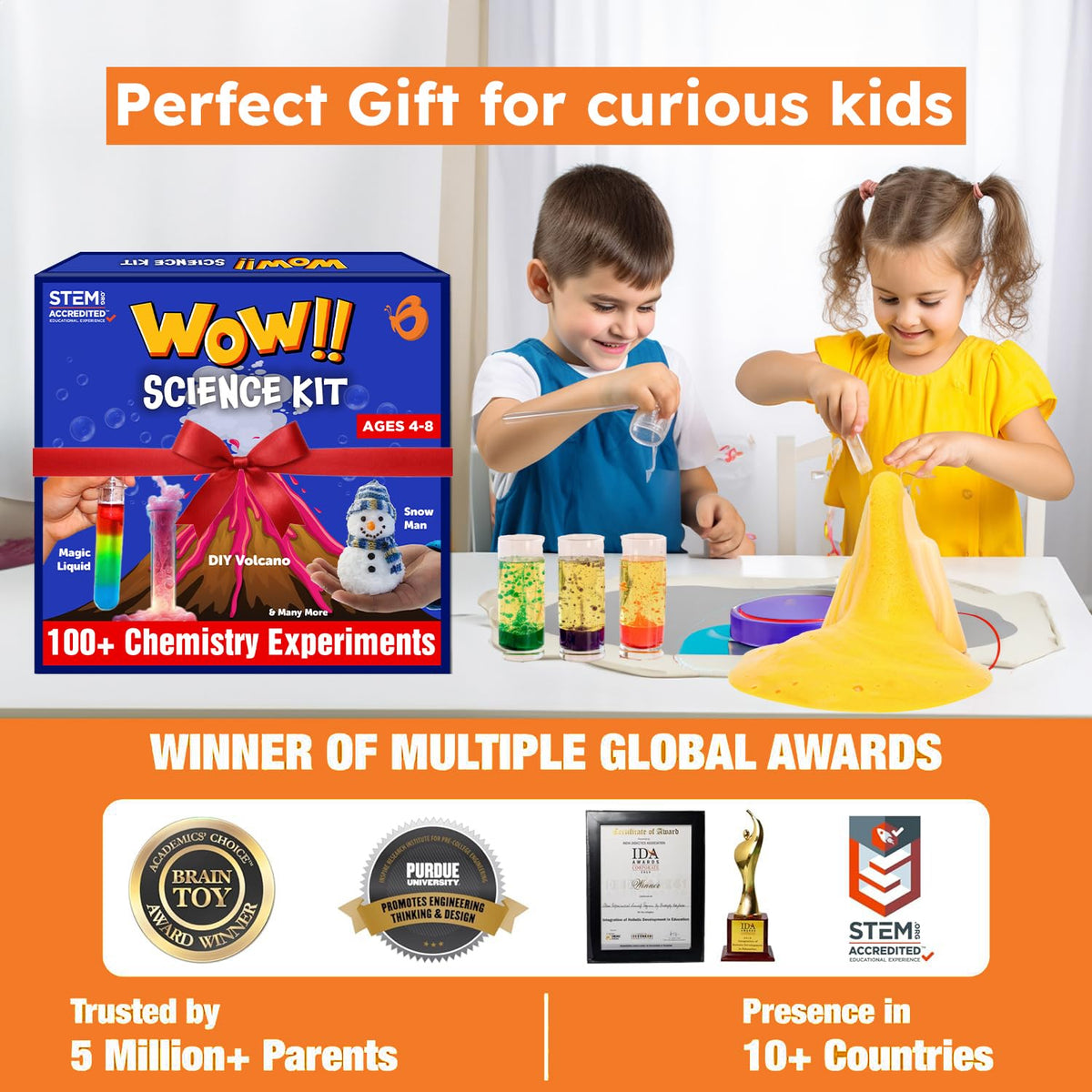 Butterfly EduFields Wow Science Kit illustrated manual, clear steps for independent exploration
