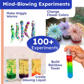 Butterfly EduFields Wow Science Kit test tubes and cups, safe, colorful setup for learning
