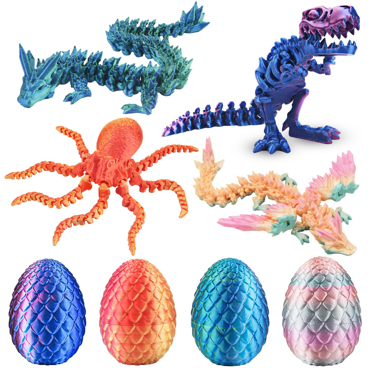 BUUFAN crystal dragon egg on display for vibrant Easter decor and play