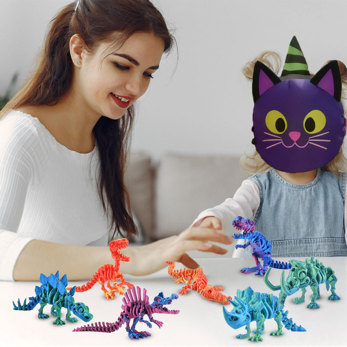 BUUFAN Mosasaurus figure features vivid styling for ocean-themed decor or desk focal point.