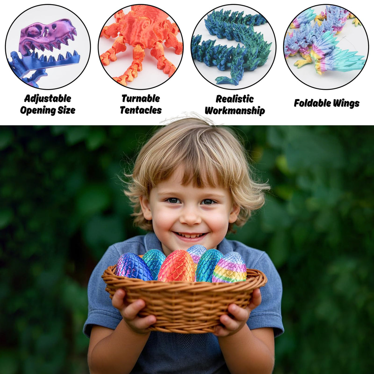 BUUFAN octopus egg shows bright color, ideal as a desk fidget and collectible