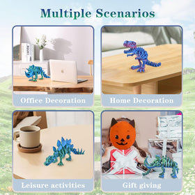 BUUFAN Spinosaurus figure offers eye-catching color and tactile appeal for breaks.