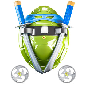 BUUFAN Turtle Shell Costume back view, ideal for imaginative hero play at parties.