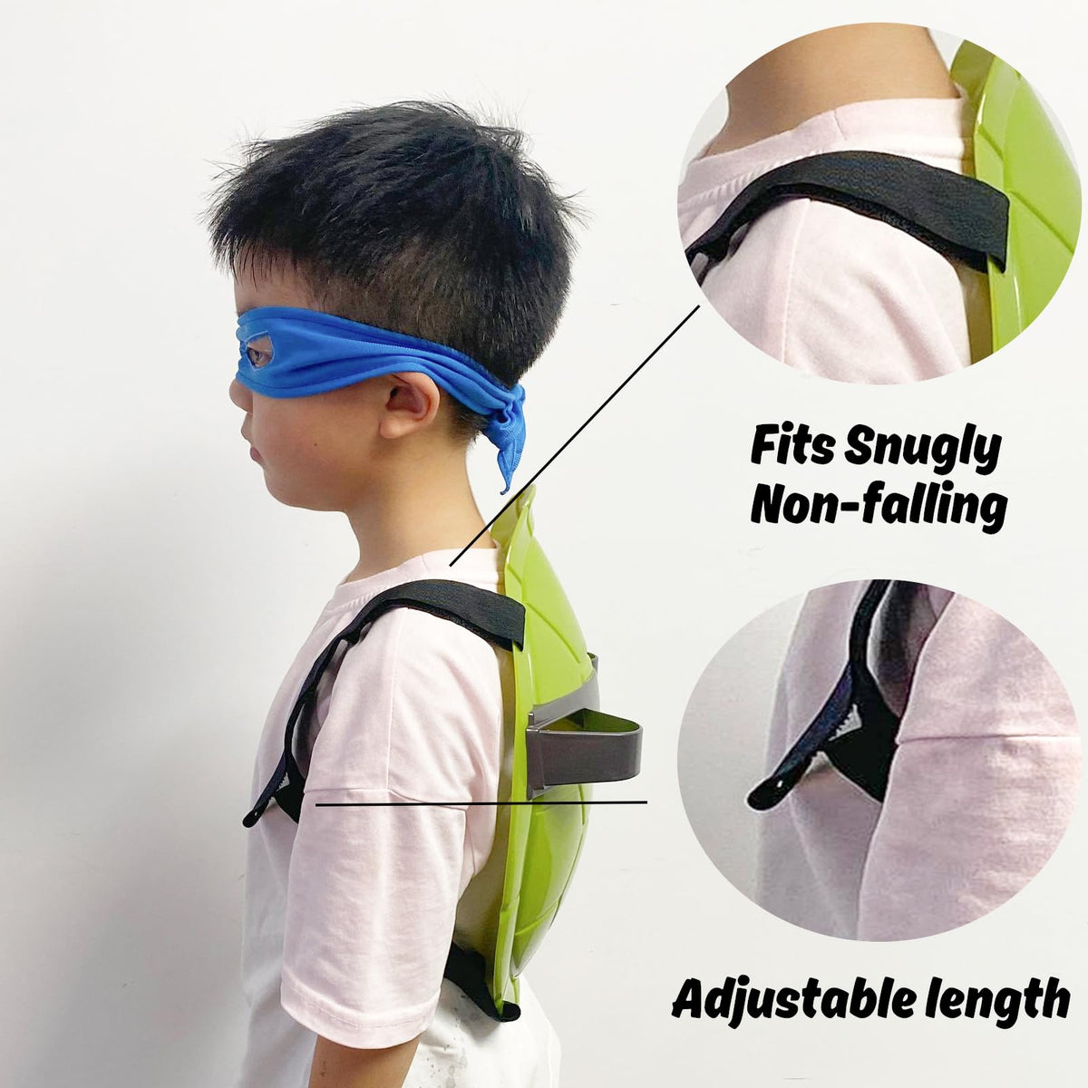 BUUFAN Turtle Shell Costume weapons add action-packed role play.