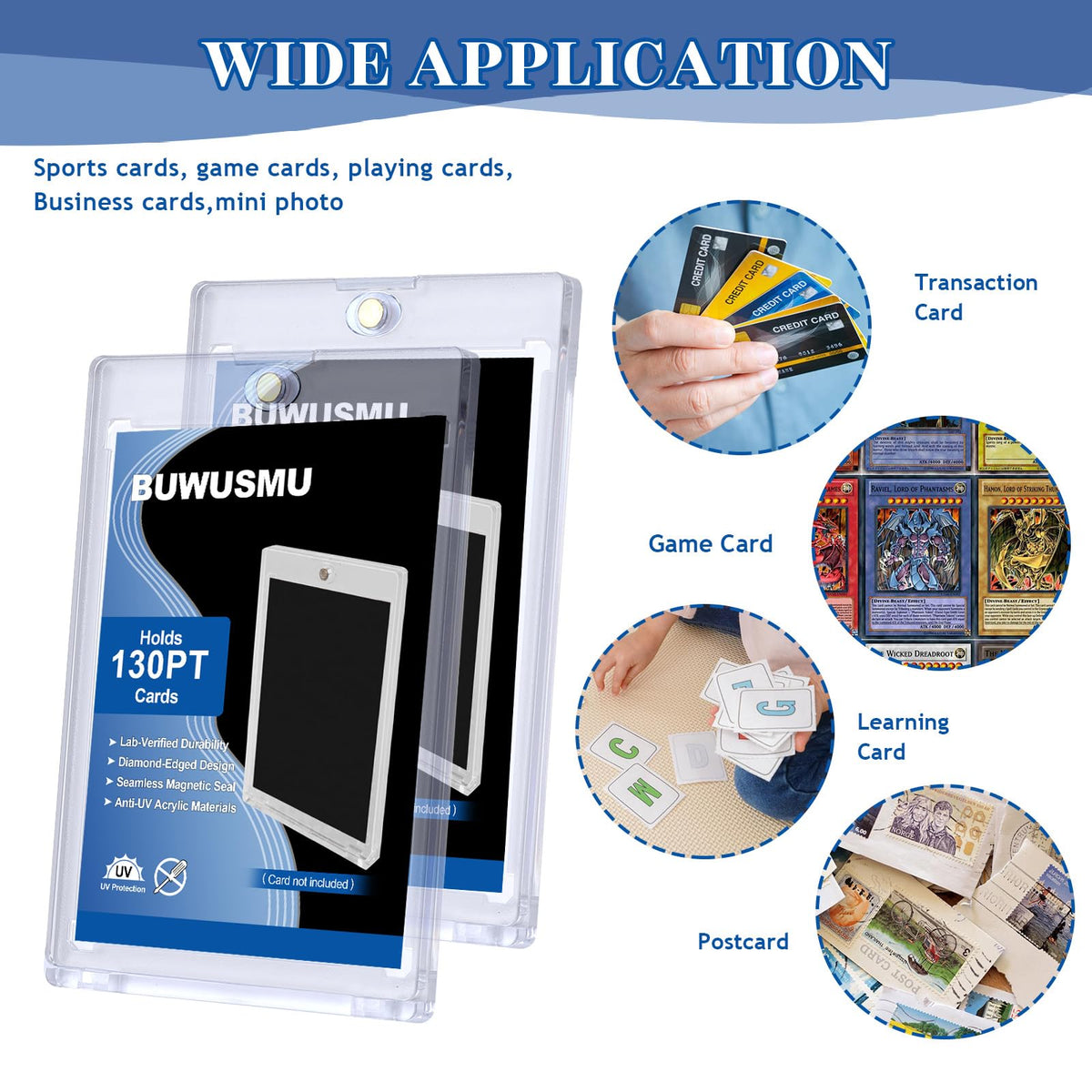 BUWUSMU dust and scratch protection preserves card condition.