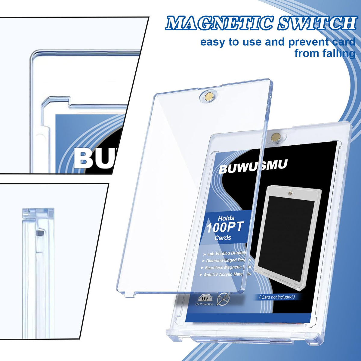 BUWUSMU dust and scratch resistant protectors keep cards immaculate