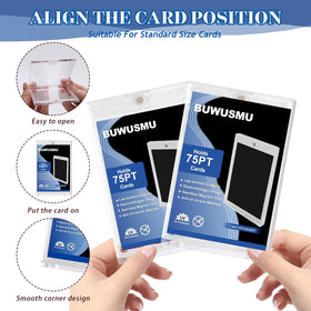 BUWUSMU UV-protected card cases prevent fading and yellowing