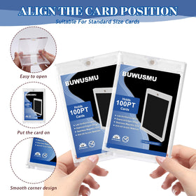 BUWUSMU UV-resistant baseball card cases prevent fading over time