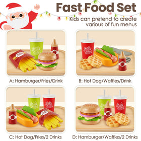 Buyger beef patty and cheese pieces help recognize real-food cues