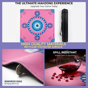 BVXVCB Mahjong Mat includes a portable bag for easy travel.