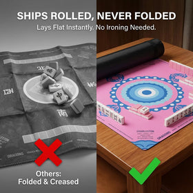 BVXVCB Mahjong Mat non-slip surface keeps cards steady during play.