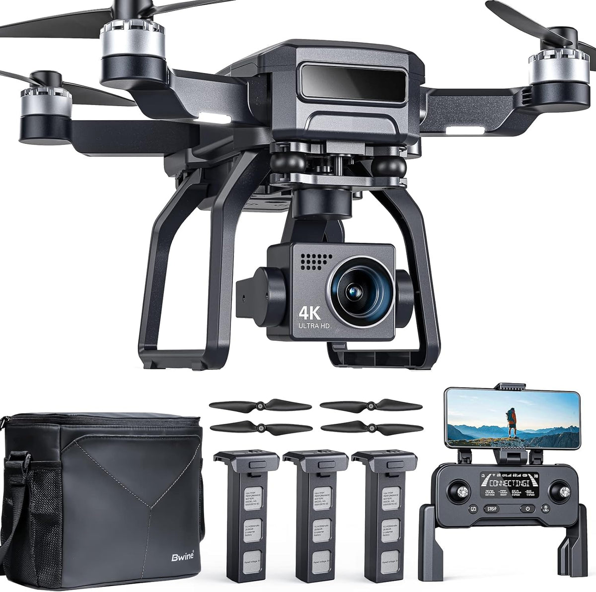 Bwine F7GB2 Pro Drone with 4K camera for crisp aerial footage.