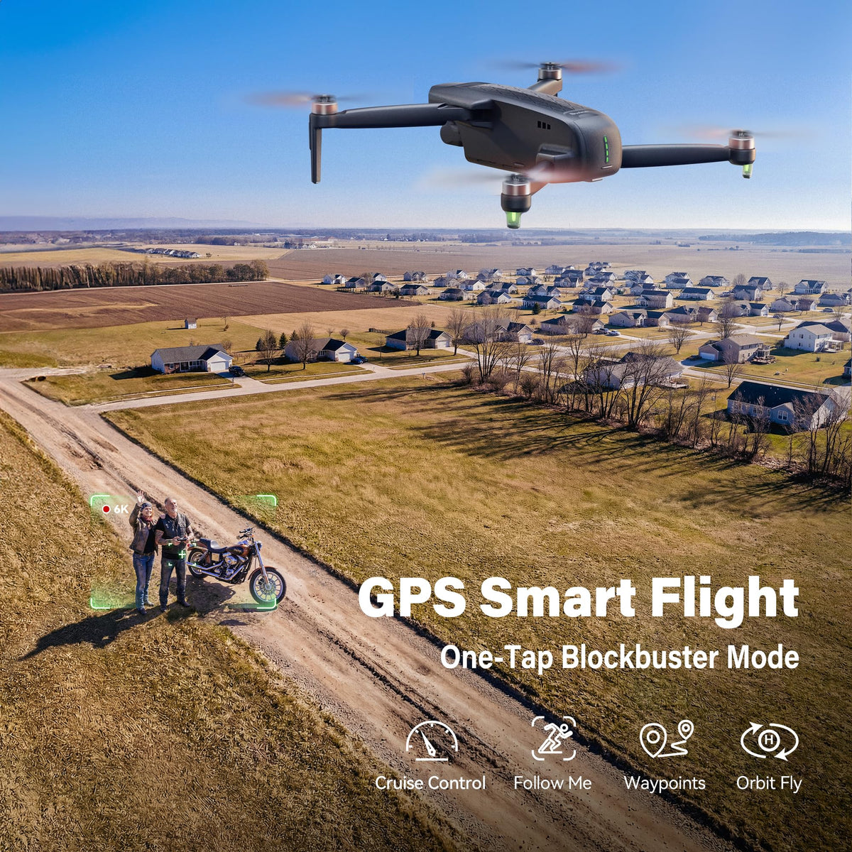 10,000 ft transmission keeps real-time video smooth during long flights.