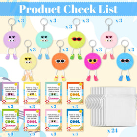 BWkoss summer theme plush keychain ideal for backpack clips and smiles.