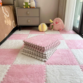 BXEBUI 12pcs puzzle mats ready for easy assembly and vibrant play space.