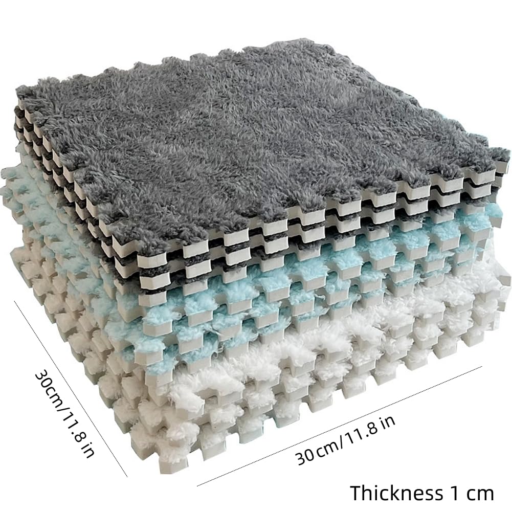 BXEBUI thick EVA foam 0.4 inch provides cushioned, stable floor coverage.