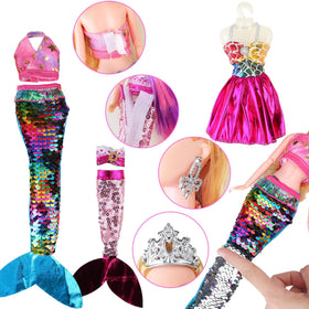 BYCICI adjustable mermaid doll joints for poseable play