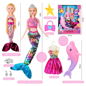 BYCICI gift-ready mermaid playset ideal for birthdays
