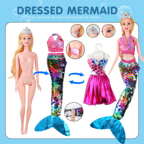 BYCICI mermaid pool toy accessories set for creative scenes