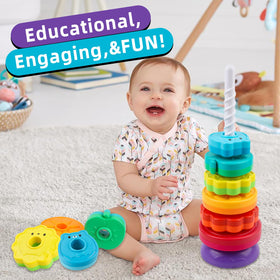 BYFWH animal-fruit discs – playful shapes enhance tactile exploration and visual differentiation
