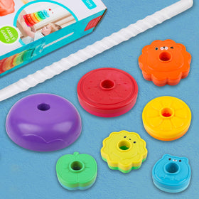 BYFWH screw-rod center – smooth spinning action encourages repetitive play and curiosity