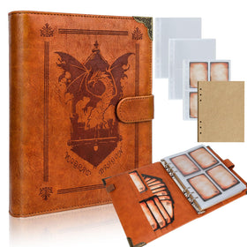 Byhoo DND spellbook cover showing durable PU leather for quick reference during games.