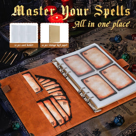 Byhoo DND spellbook magnetic closure keeping contents secure during transport.
