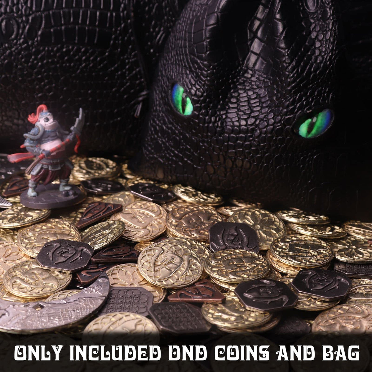 Dragon-scale PU leather bag from Byhoo offers durable, tactile coin storage.