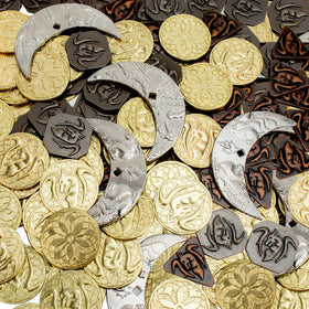 Metal coins resist rust for long-lasting tabletop use with Byhoo.