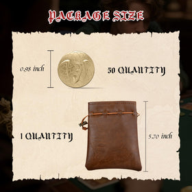 Byhoo PU leather bag—secure storage for coins during game night.