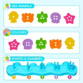 BYKASIST bath toys floating pieces encourage stacking and imaginative play