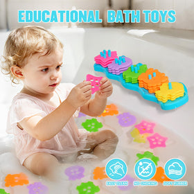 BYKASIST bath toys suction cup attachment holds toys securely on tub walls for stable play