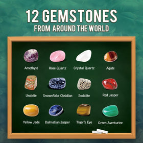 Byncceh Gamerside Gemstone Dig Kit display box keeps gems organized.